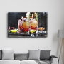 Wallity Pintura Decorativa de Vidrio Templado Multicolor 46 x 72 cm